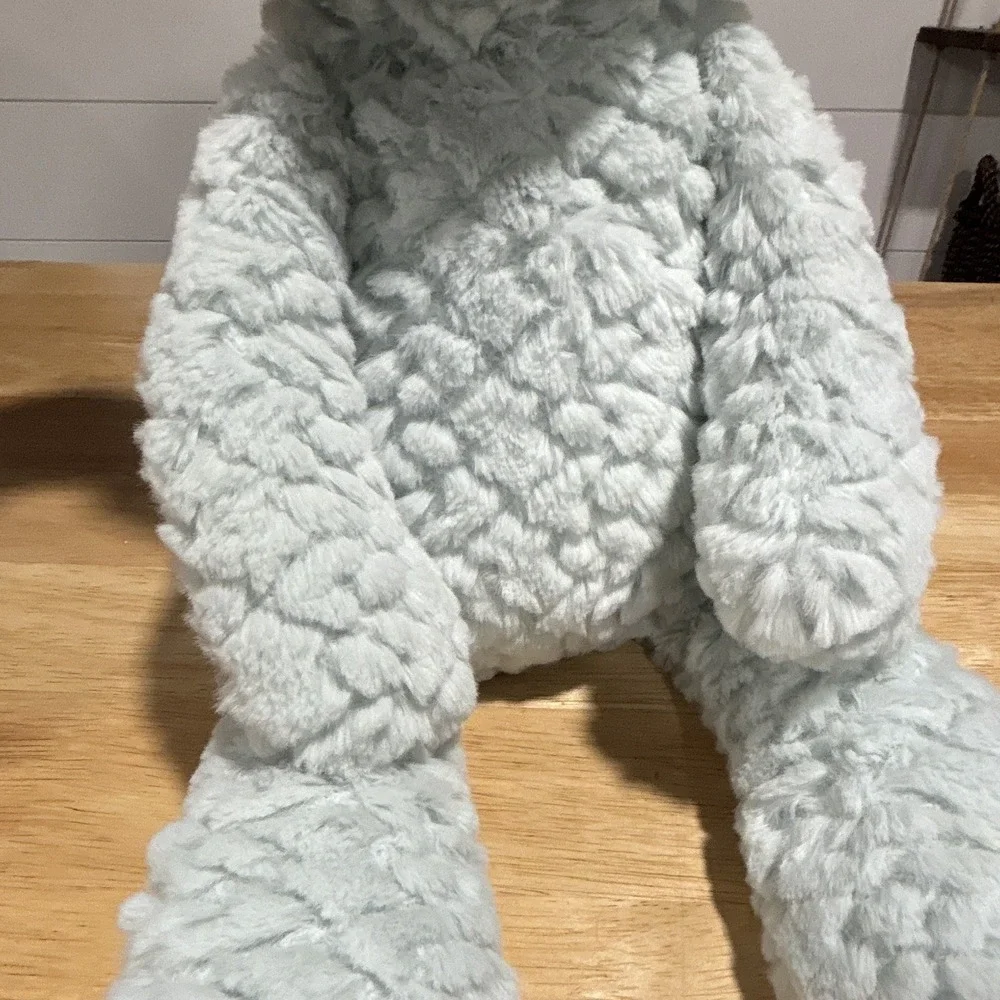 Mary Meyer Blue White Teddy Bear Plush, Medium 14-24 in, Washable 2011 OIT